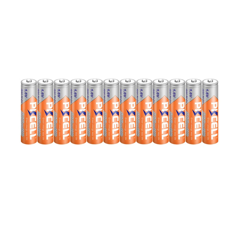 12Pcs  AAA 1.6V 900Mwh Ni-Zn AAA Rechargeable Battery Batteries 3A Nizn Aaa Batteries for Microphone Wireless Keyboard