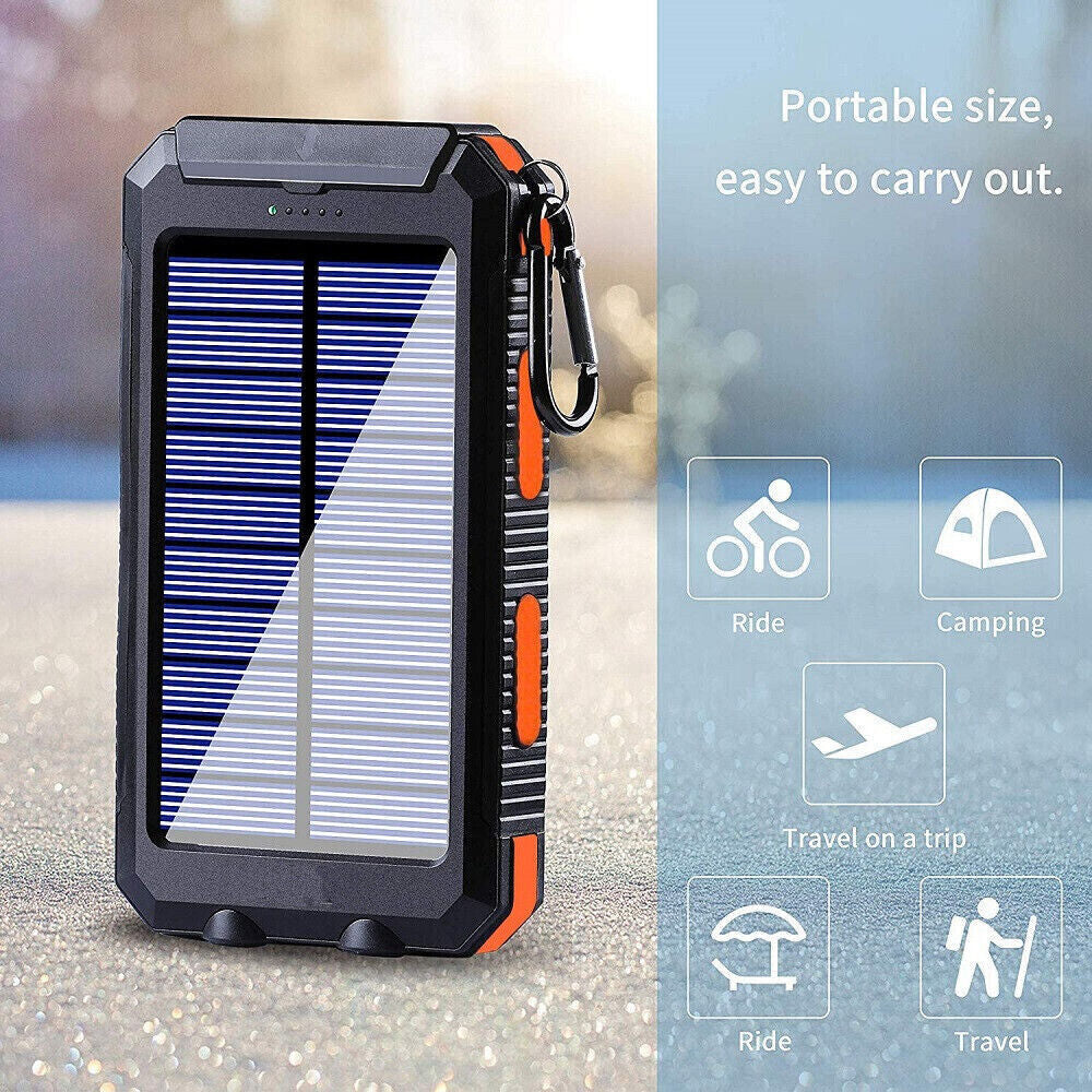 2023 Super USB Portable Charger Solar Power Bank for Cell Phone